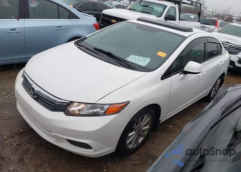 2012 Honda Civic Ex из США, поврежденный, VIN 19XFB2F83CE013382